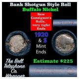 Buffalo Nickel Shotgun Roll in Old Bank Style 