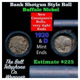 Buffalo Nickel Shotgun Roll in Old Bank Style 
