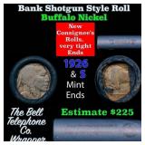 Buffalo Nickel Shotgun Roll in Old Bank Style 