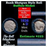 Buffalo Nickel Shotgun Roll in Old Bank Style 