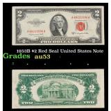 1953B $2 Red Seal United States Note Grades Select
