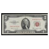 1953B $2 Red Seal United States Note Grades vf++
