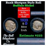 Buffalo Nickel Shotgun Roll in Old Bank Style 