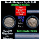 Buffalo Nickel Shotgun Roll in Old Bank Style 