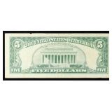 1963 $5 Red Seal United States Note Grades vf++