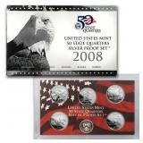 2008 United States Silver Proof State Quarters Set