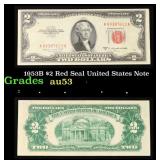 1953B $2 Red Seal United States Note Grades Select