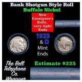 Buffalo Nickel Shotgun Roll in Old Bank Style 