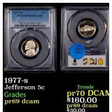 PCGS 1977-s Proof Jefferson Nickel 5c PCGS
