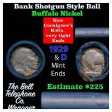 Buffalo Nickel Shotgun Roll in Old Bank Style 