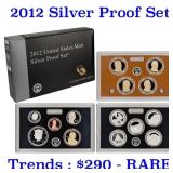 2012 US Mint Silver Proof Set; Hard to get, low mi