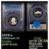 PCGS 1978-s Proof Jefferson Nickel 5c PCGS