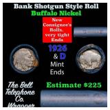 Buffalo Nickel Shotgun Roll in Old Bank Style 