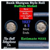 Buffalo Nickel Shotgun Roll in Old Bank Style 