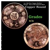 1oz .999 Fine Copper Bullion Round - Year of the D