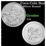 Coca-Cola Santa 1 oz .999 Silver Round