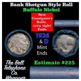 Buffalo Nickel Shotgun Roll in Old Bank Style 