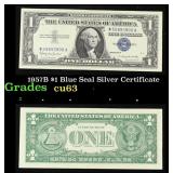 1957B $1 Blue Seal Silver Certificate Grades Selec