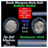 Buffalo Nickel Shotgun Roll in Old Bank Style 