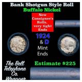 Buffalo Nickel Shotgun Roll in Old Bank Style 