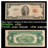 **Star Note** 1953A $2 Red Seal United States Note