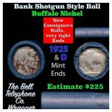 Buffalo Nickel Shotgun Roll in Old Bank Style 