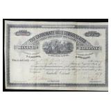 October 25th 1879 25 Shares Stock Certificate 