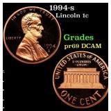 1994-s Proof Lincoln Cent 1c Grades GEM++ Proof De