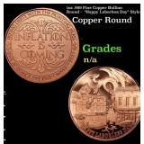 1oz .999 Fine Copper Bullion Round -  "Happy Labor