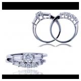 Decadence Sterling SIlver 5.25mm Round Cut Wedding