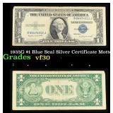 1935G $1 Blue Seal Silver Certificate Grades vf++