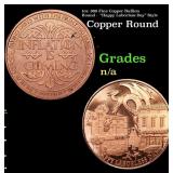 1oz .999 Fine Copper Bullion Round -  "Happy Labor