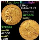 ***Major Highlight*** 1929-p Gold Indian Quarter E