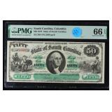 Very Cool 1872 $50 South Carolina, Columbia Obsole