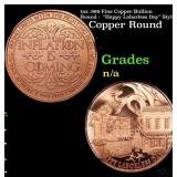 1oz .999 Fine Copper Bullion Round -  "Happy Labor
