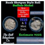 Buffalo Nickel Shotgun Roll in Old Bank Style 