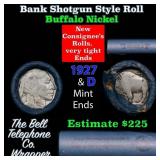 Buffalo Nickel Shotgun Roll in Old Bank Style 