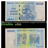2008 Zimbabwe 1 Million Dollars Hyperinflation Ban