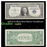 1957A $1 Blue Seal Silver Certificate Grades Choic