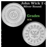 John Wick 2 oz Silver Adjudicator Round