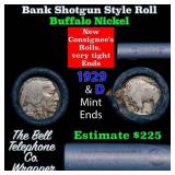 Buffalo Nickel Shotgun Roll in Old Bank Style 
