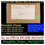 Original sealed box of 5x 1987 United States Mint