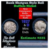 Buffalo Nickel Shotgun Roll in Old Bank Style 