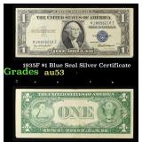 1935F $1 Blue Seal Silver Certificate Grades Selec