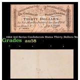 1864 3rd Series Confederate States Thirty Dollars