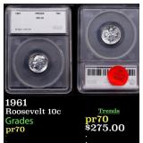1961 Proof Roosevelt Dime 10c pr70 SEGS