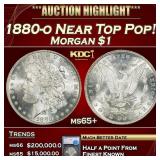 1880-o Morgan Dollar Near Top Pop! $1 ms65+ SEGS