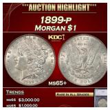 1899-p Morgan Dollar $1 ms65+ SEGS