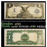 1899 "Black Eagle" $1 large size Blue Seal Silver