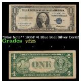 **Star Note** 1935F $1 Blue Seal Silver Certificat
